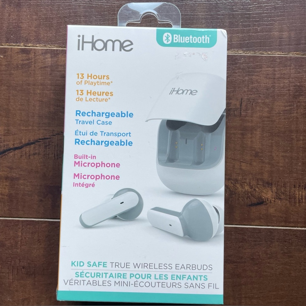 iHome Kids Safe True Wireless (Bluetooth) Earbuds - Brand New In Box